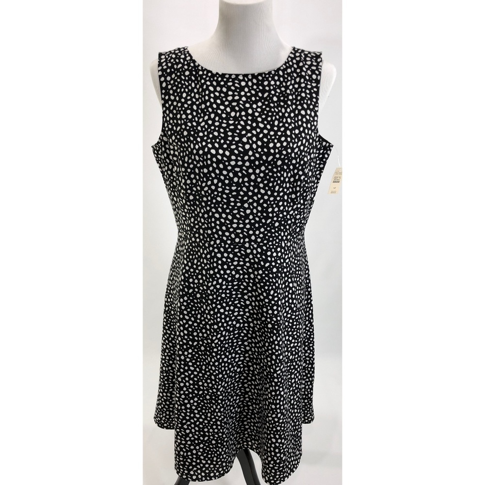 Talbots Women's Polka Dot Casual Dress Zipper - Picture 1 of 7